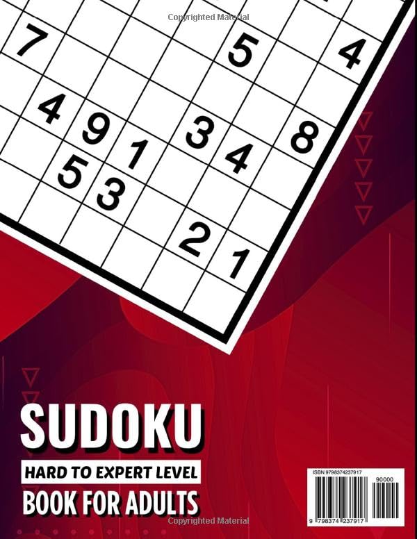Miniatura 2 de Sudoku Puzzles for Adults Large Print Hard to Expert Sudoku Book for Adults and Seniors with Giant Grids and Different Levels of Difficulty to Keep