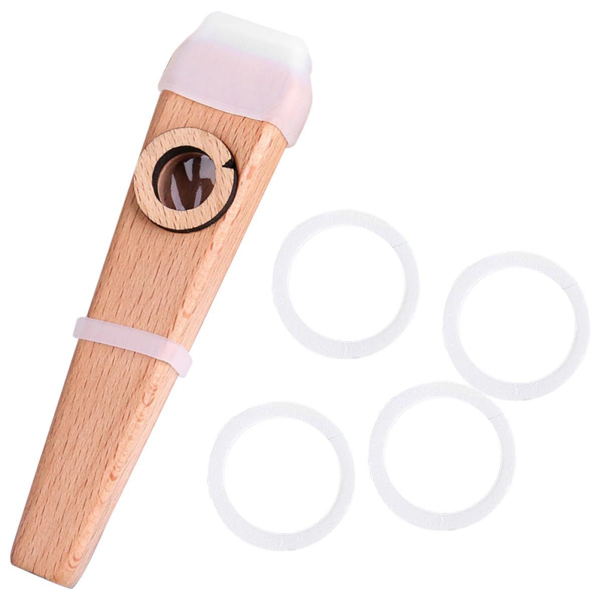 Levemolo Kazoo en Bois pour Guitare et Clavier, Facile à Jouer Forte Résonance, Instrument Musical pour Débutants et Accompagnement Musical