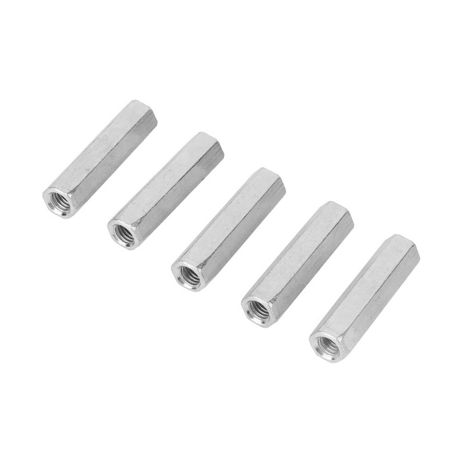 Hililand 5-Piece Zinc Hex Nut M8 X 50, High Strength Carbon Steel, Corrosion Resistant, Industrial Fasteners