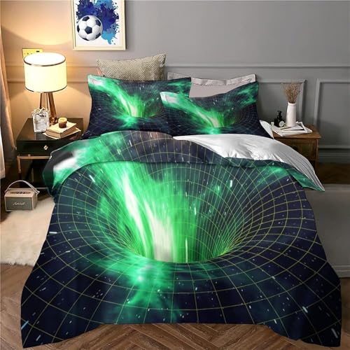 Housse de couette 3D Vortex Cosmique pour apaiser les nuits agitées des enfants - 6