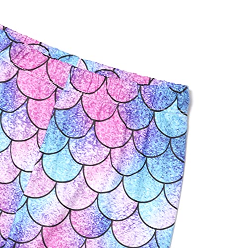 Leggings For Little Girls Blue Mermaid Pants Tights Outfits For Kids 4T 5T #TOP2