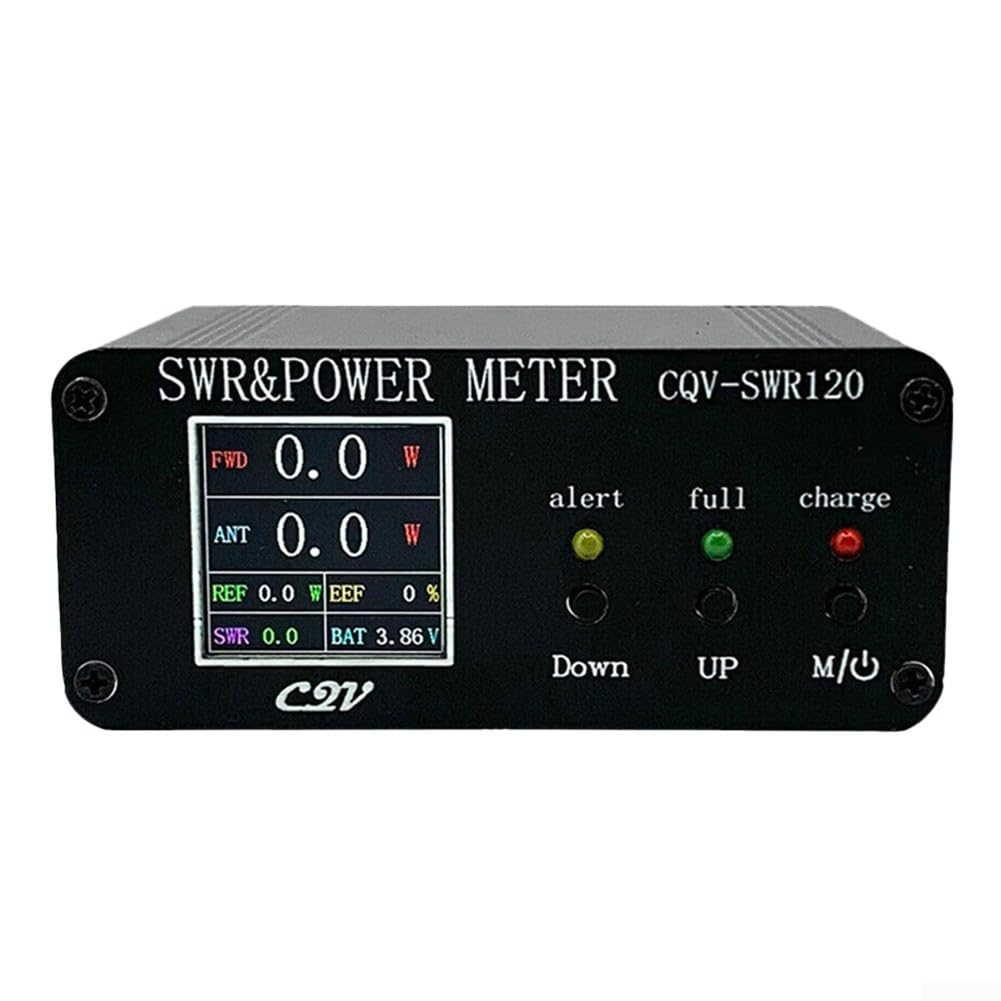 Compteur de puissance numérique VSWR 120 W, CQV-SWR 120 mètres avec écran couleur HD, démarrage automatique et protection contre les sous-tensions de la batterie