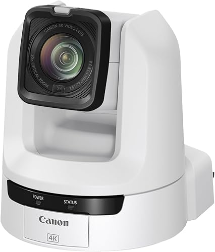 Miniatura 3 de Canon Cámara PTZ CR-N100 (blanca), zoom óptico 20x, video 4K UHD, producciones profesionales, casa de culto, educación, transmisión, corporativo,