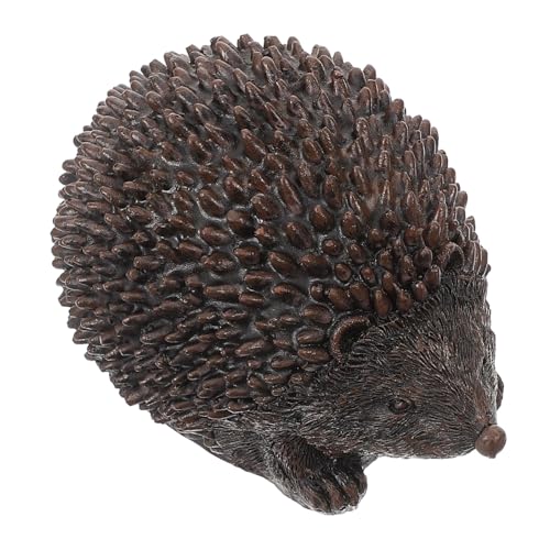 Veemoon Wetterfeste Igel Schlüsselbox als Versteckter Schlüsselhalter für Draußen Dekorative Garten-deko mit Realistischem Design Sicherer Ersatzschlüssel Versteck für Haus