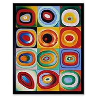 Amazon.co.jp: Farbstudie Quadrate By Wassily Kandinsky Art