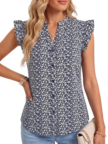 Image of Women's Dressy Striped V Neck Blouse