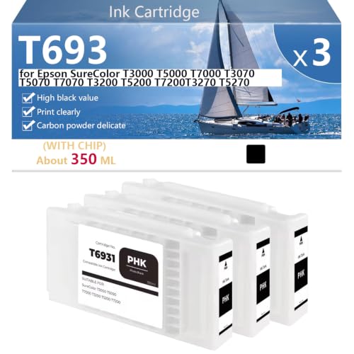 Cartouche de toner T6933 compatible Epson pour éliminer les pannes de traceur T5000