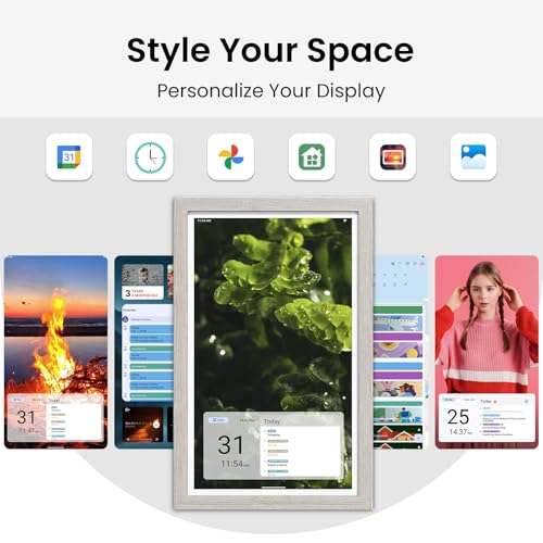 apolosign digital calendar electronic calendar smart touchscreen interactive display for chore chart family schedules planner supports all apps via google play gray 156-inch