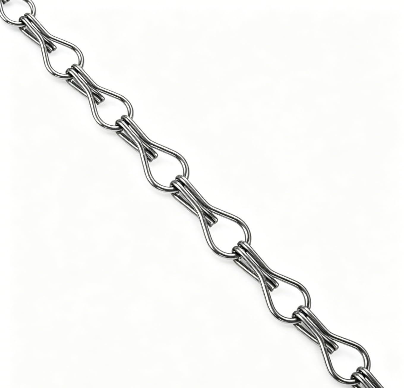 Gradleen 2x200cm Grey Aluminium Chain Link for Lengthen Chain Fly Screen โ image 1