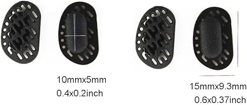 Miniatura 2 de Almohadillas para la nariz para lentes de sol de 0.59 pulgadas, 2 pares de almohadillas de cristal para la nariz, antideslizantes, hipoalergénicas,