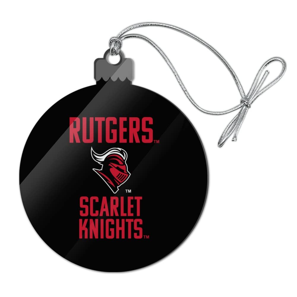 GRAPHICS & MORE Rutgers University Scarlet Knights Acrylic Christmas Tree Holiday Ornament