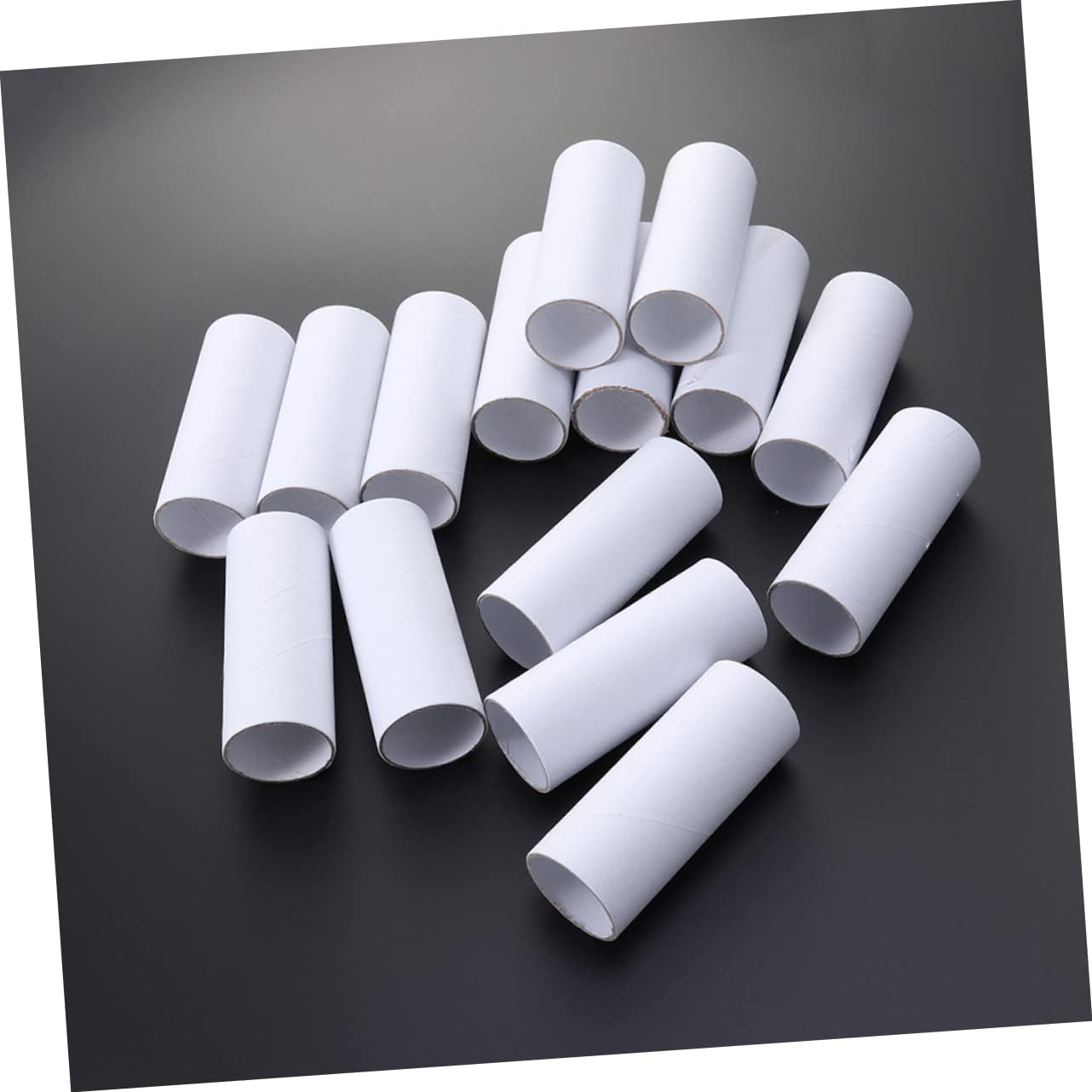 PLAFOPE 20pcs White Kraft Paper Tubes for Drawings Art and Posters Recyclable Cardboard Mailing Tubes Diameter Height Storage and DIY Craft Projects