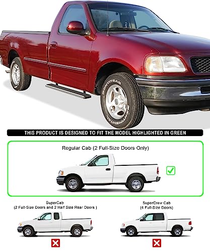 Estribos Tuxtreme para Ford F150 F250 1997-2003 miniatura 2