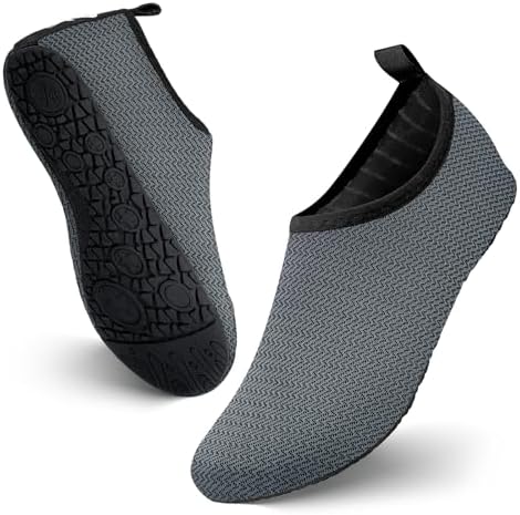 JOTO Water Shoes for Women Men Kids, Barefoot Quick-Dry Aqua Water Socks Slip-on Swim Beach Shoes for Snorkeling Surfing Kayaking Beach Walking Yoga