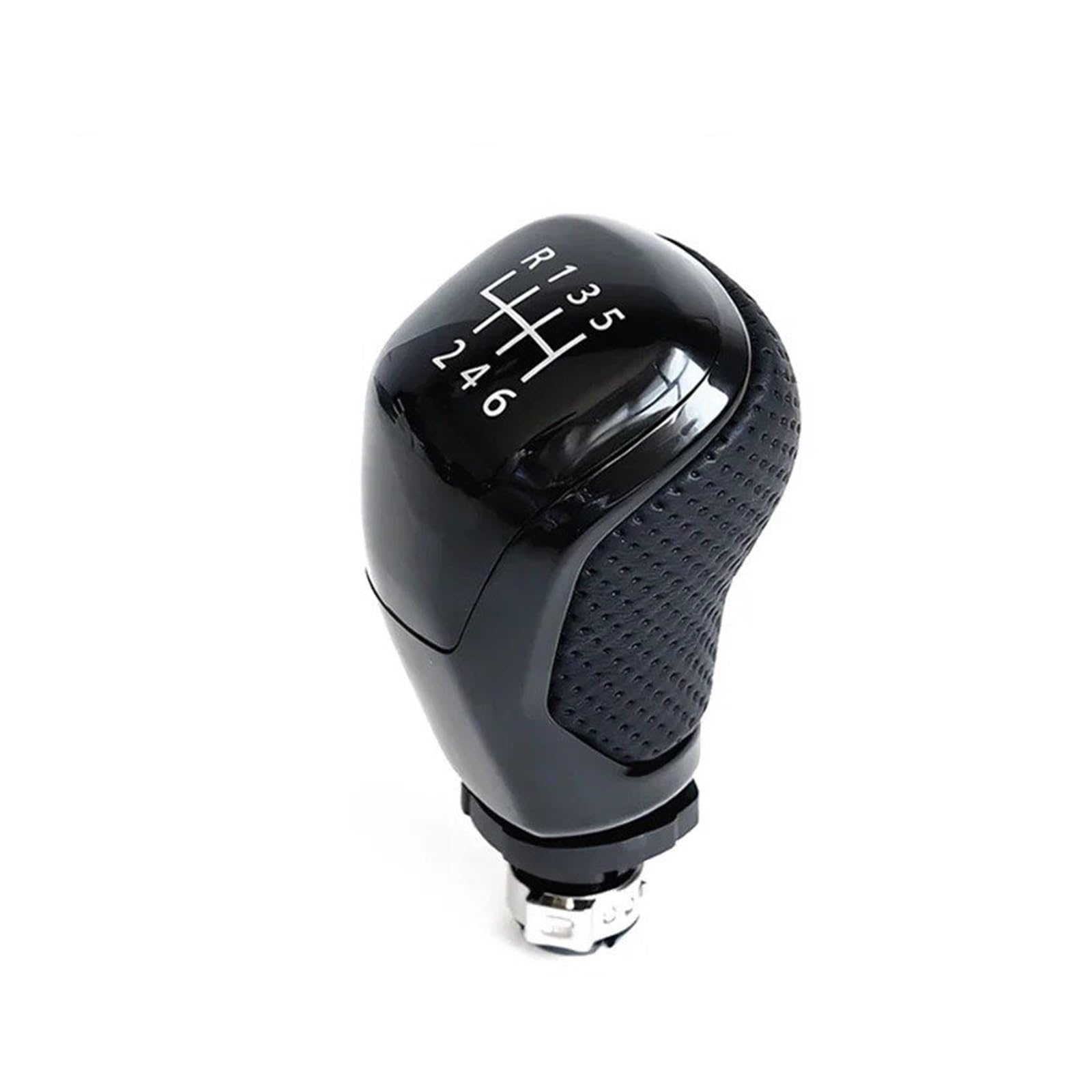 SAUANMNKTP Gearshift Knob for VW for Golf for Polo for Bora for Passat Ibiza 6J 5 6 Speed Car Shift Gear Knob Lever(Black 6 Speed)