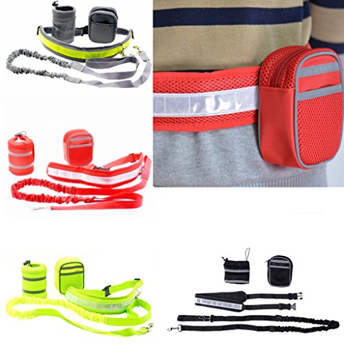 homozy – Tênis elástico de nylon para corrida e caminhada – Vermelho, 145 – 190 cm