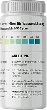 100x Test Strips, Chlorine Dioxide Solution Measurement, 100.0 count, Plastic