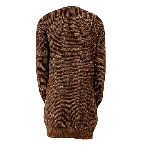 Generic Men's Oversized Blue Floral Knit Cardigan with Buttons3