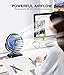 JZCreater Mini Desk Fan，3 Speed Ultra-Quiet Operation，Portable USB Cooling Fan for Office Desk, Bedroom Use, Personal Fan with Adjustable Tilt for Summer Indoor/Outdoor,USB-Powered, Black