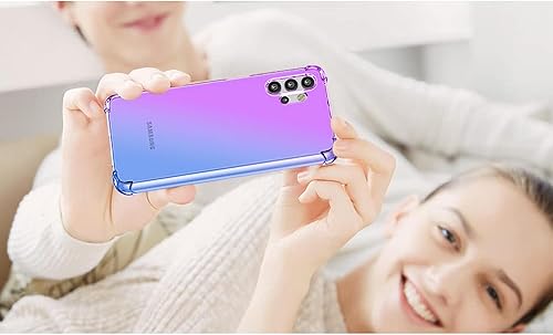 Miniatura 6 de Funda para Galaxy A32 5G, Samsung A32 5G, transparente a prueba de golpes, delgada, de dos colores, suave TPU para Samsung Galaxy A32 5G