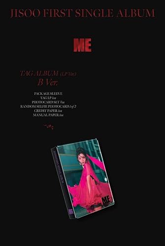 Miniatura 5 de (TAG LP Ver.) JISOO ME PRIMER ÁLBUM INDIVIDUAL (A + B - 2 Ver Set. +Tarjeta de regalo de la tienda) K-POP SELLADO