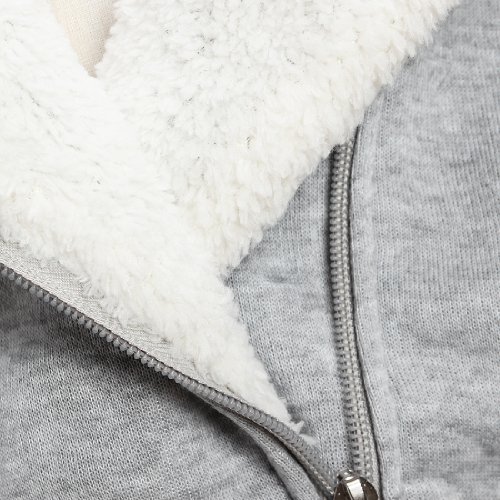 Women Ladies Winter Hoodies Jackets Coats Zip-up
