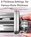 Pasta Maker Attachment for KitchenAid Stand Mixer, Includes Pasta Sheet Rollar, Spaghetti Cutter, Fettuccine Cutter, Stainless Steel Pasta Attachment Sets by InnoMoon