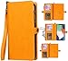 MIncYB iphone X/XS wallet cover, leather material [5 card slot] wallet phone case and folding flip [removable]