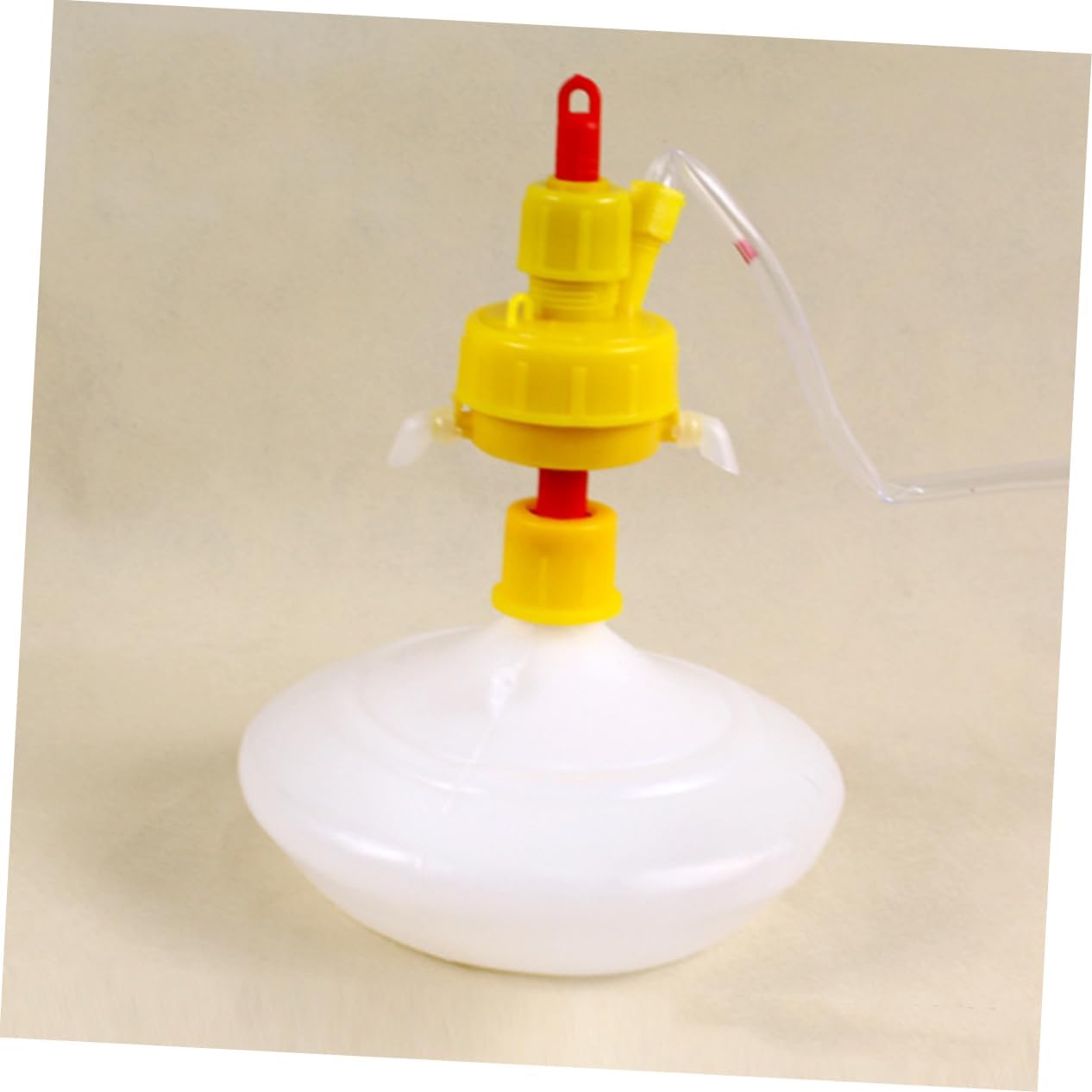 SUPVOX Automatic Poultry Water Drinking System Chicken Quail Pigeon Drinker with Cup Dispenser for Farms and Home Use Red