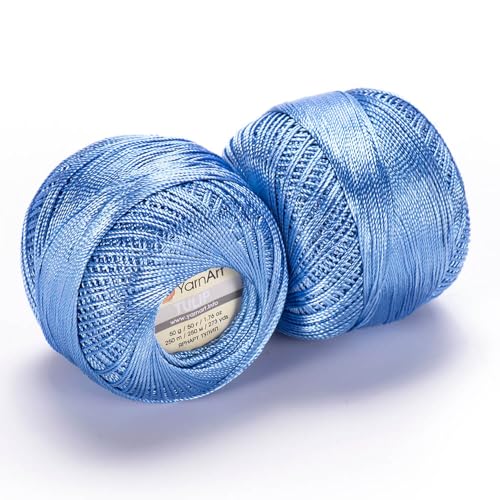 Image of YanrArt Tulip%100 Microfiber Silky Yarn - Suitable for Summer Clothes and Home Accessories Curtains, Runners, Tablecloths - S. Fine(1) Weight Yarn - 1.70 Oz, 273 Yds (464)