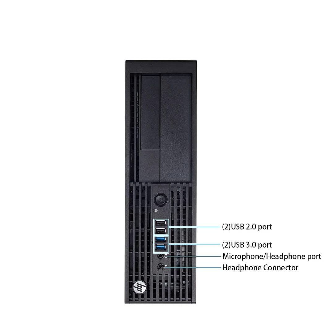 HP Z230 SFF Workstation Desktop Computer PC, Intel Xeon E3-1271 V3, 8 GB RAM, 500 GB HDD, WiFi, Bluetooth, tastiera US QWERTY Windows, 11 Pro (ricondizionato)