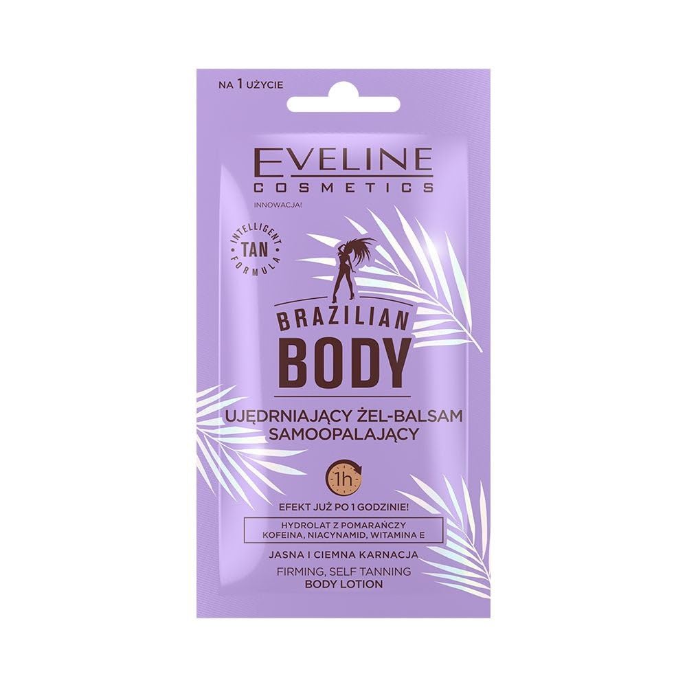 Eveline Cosmetics Brazilian Body Straffendes Selbstbräunungsgel-Balsam + Produktbeschreibung