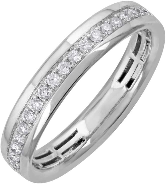 1/4 Carat Diamond Wedding Band Ring in 10K Gold
