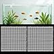 QoTang 4 Stück Aquarium Abdeckung,Aquarium Deckel Aquarium Bildschirmnetz Kunststoffgitter mit 8 Halterungen und 8 Kabelbindern,Anti-Spring-Terrariendeckel für Reptilien & Wassertiere,30x30 cm