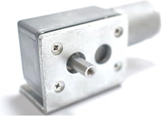 ELLANA Turbine Speed 24v Dc Slow Rotating Motor JGY370 24v Motors Gear Dc Geared Gate Motor Gear Motor 8mm Long Shaft self-Locking Motor Worm controllable (Color : Motor+Bracket, Size : 23rpm