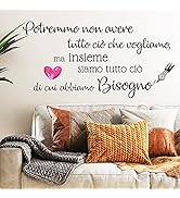 Adesivo Muro Con Frase 'La Vita &egrave; Un Brivido' - Wall Sticker Decorativo In Italiano Per Pareti