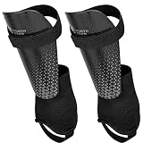 Northdeer Shin Guards for Youth with Adjutable Ankle Straps - Protective Soccer Equipment for Junior