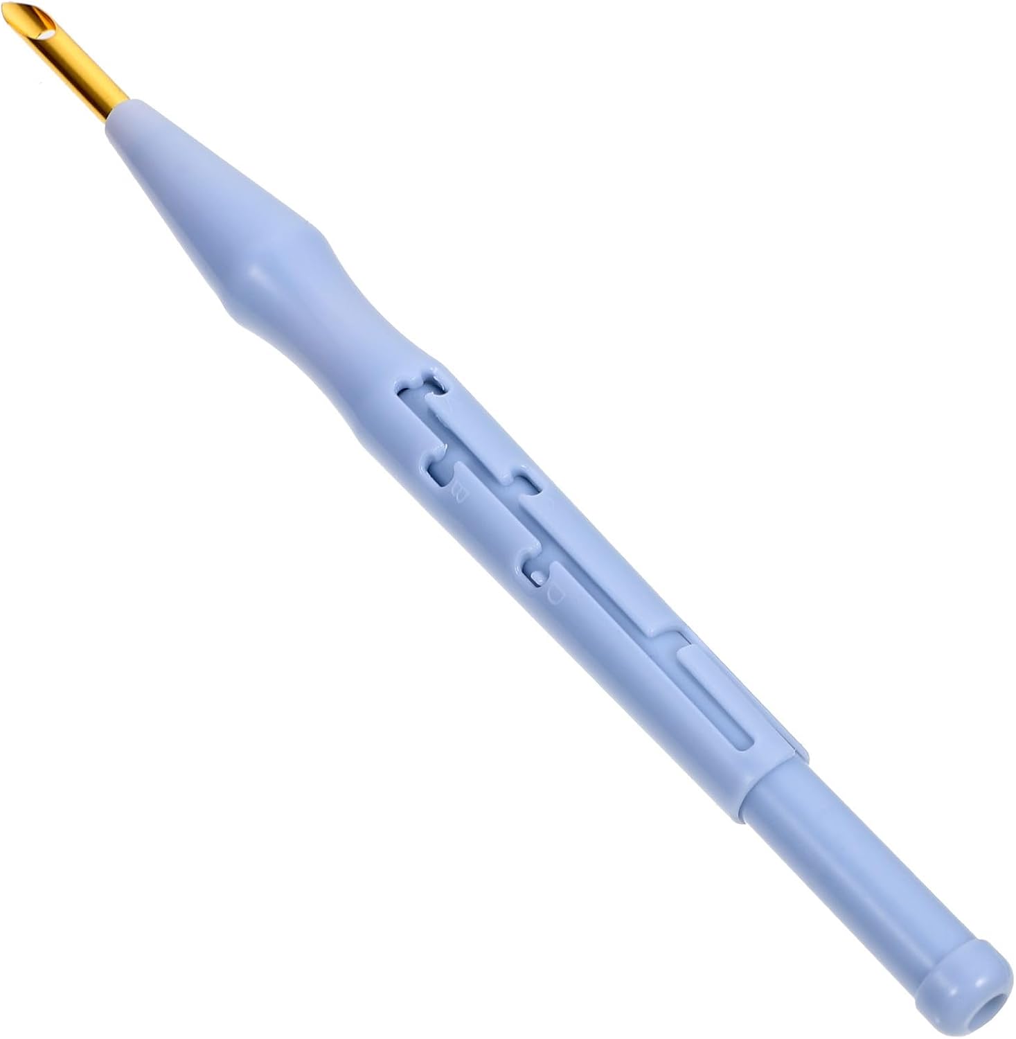 Blue Embroidery Punch Needle Tool for Kids, Ergonomic Grip