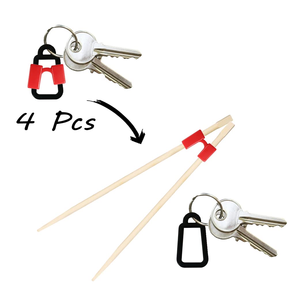 Bacchette Da Allenamento Per Bambini E Principianti - Set 2 Paia Con Anelli Di Supporto In Silicone - Foto 10