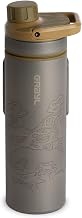GRAYL UltraPress Titanium 16.9 oz Water Purifier & Filter Bottle for Hiking, Backpacking, Survival, Bushcraft, Travel (Coyote Brown)