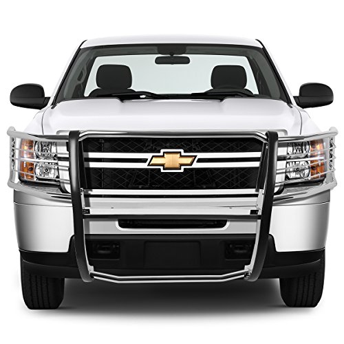 Image of DNA Motoring GRILL-G-014-SS Front Bumper Brush Grille Guard,Silver