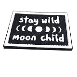 Stay Wild Moon Child Embroidered Patch Adventure Outdoor Camping Traveler Tactical Patch Badge Fit B
