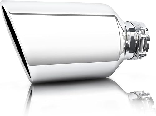 Miniatura 8 de Punta de escape negra de entrada de 4 pulgadas, puntas de escape universales MONOKING para tubos de escape de camiones y coches, entrada de 3.9in,