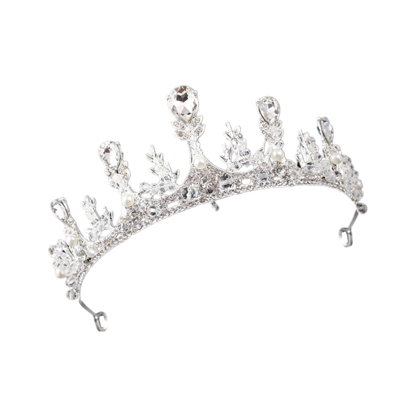 Corona de princesa para novia con pedrería fina de boda 8
