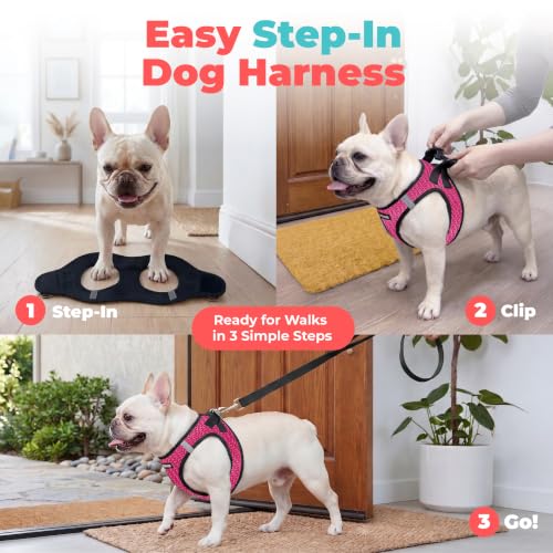 Image of Voyager Step-in Air Dog Vest Harness - Fuchsia 2-Tone, X-Large