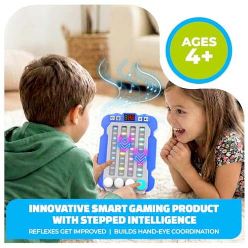 Mirana Airport Arcade - Portable Handheld Steps Game for Kids - 6 Exciting Modes, 3 Speed Levels - Digital Score Display - Toy Gift for Boys & Girls 4 5 6 7 8 9 10+ Years (Blue) 5 514fJevzQOL