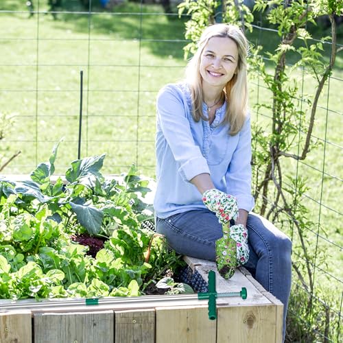 Foto von Relaxdays Unkrautstecher, Löwenzahnstecher mit Stahlkrallen & Auswerfer, Entfernen von Unkraut ohne Bücken, 100cm, grün