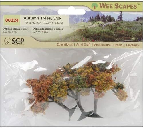 Simi Creative Products Autumn Tree 2.25" to 2.5" 3/Pkg-