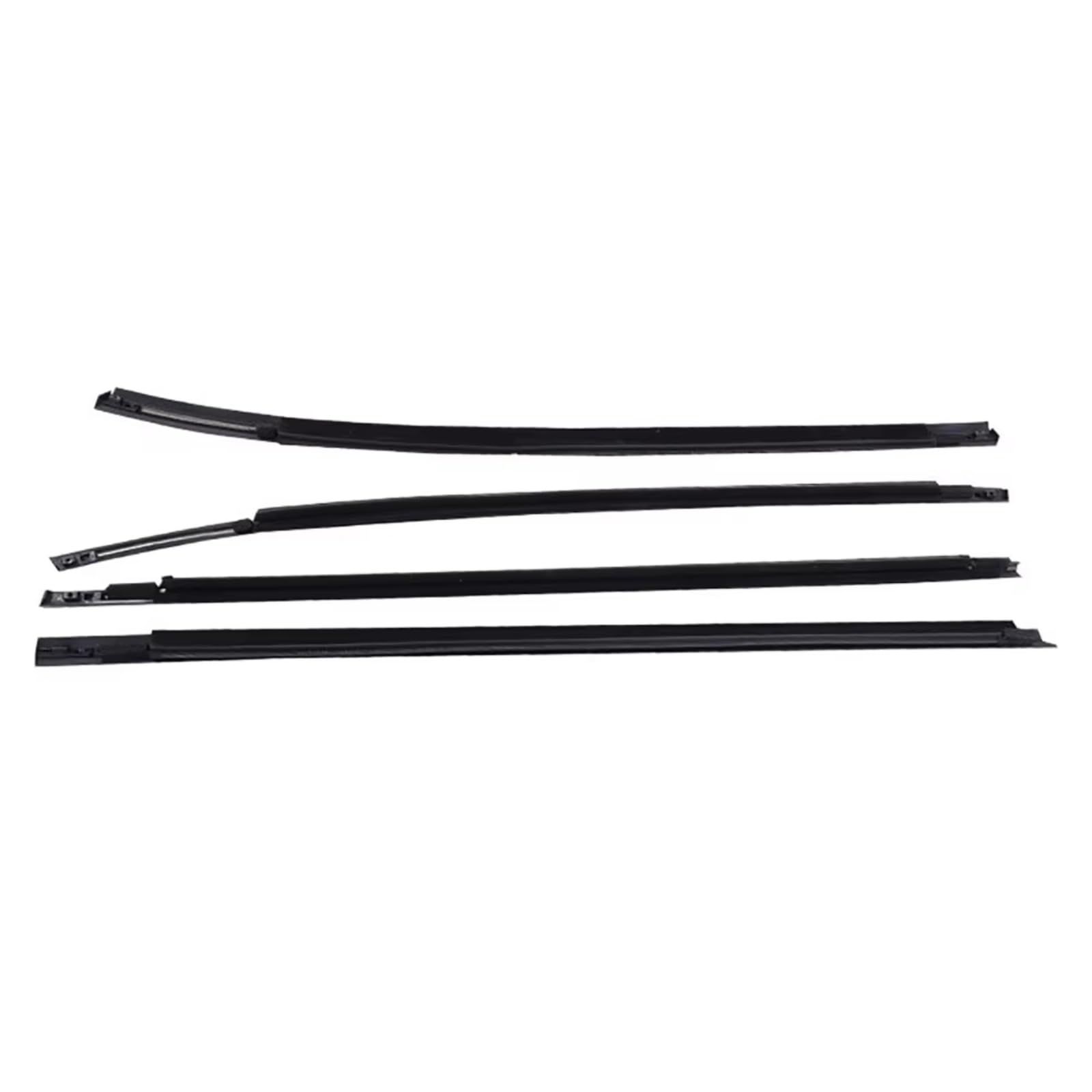 Iukmrt Black For Hyundai For Tuscon For Ix35 2010-2015 Door Outer Seal Belts Pressure Sealing Strip 82210-2S000 4 X Window Glass Weatherstrip Car Door Seal Protector(Black)