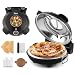 YIBAKE Pizzaofen elektrisch, 1200W Indoor-Pizzaofen，Schwarz